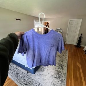 Purple cropped tshirt